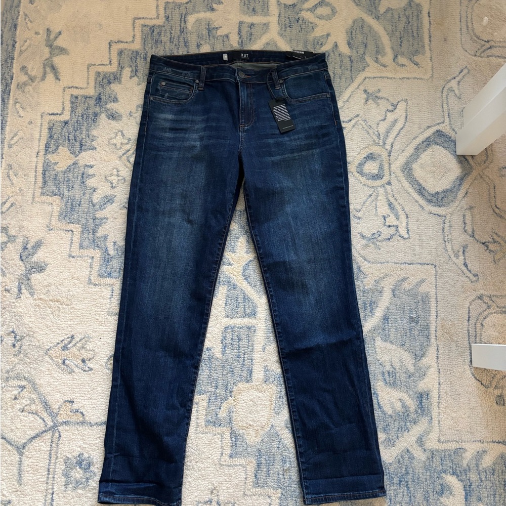 Kut from the Kloth Dark Wash Straight Leg Jeans